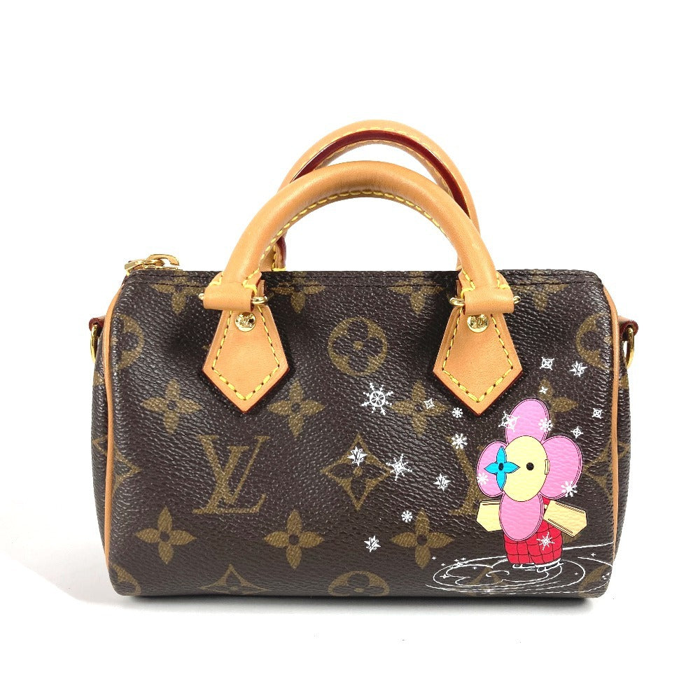 LOUIS VUITTON M82624 モノグラムヴィヴィエンヌ ナノ・スピーディ  カバン 肩掛け ショルダーバッグ ポシェット ミニボストンバッグ ハンドバッグ モノグラムキャンバス レディース ブラウン - brandshop-reference