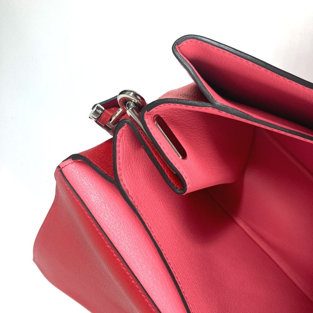 HERMES オプリ 28 Opli 28 カバン 斜め掛け ポシェット ショルダーバッグ レザー レディース ゼラニウム/ローズアザレ レッド - brandshop-reference