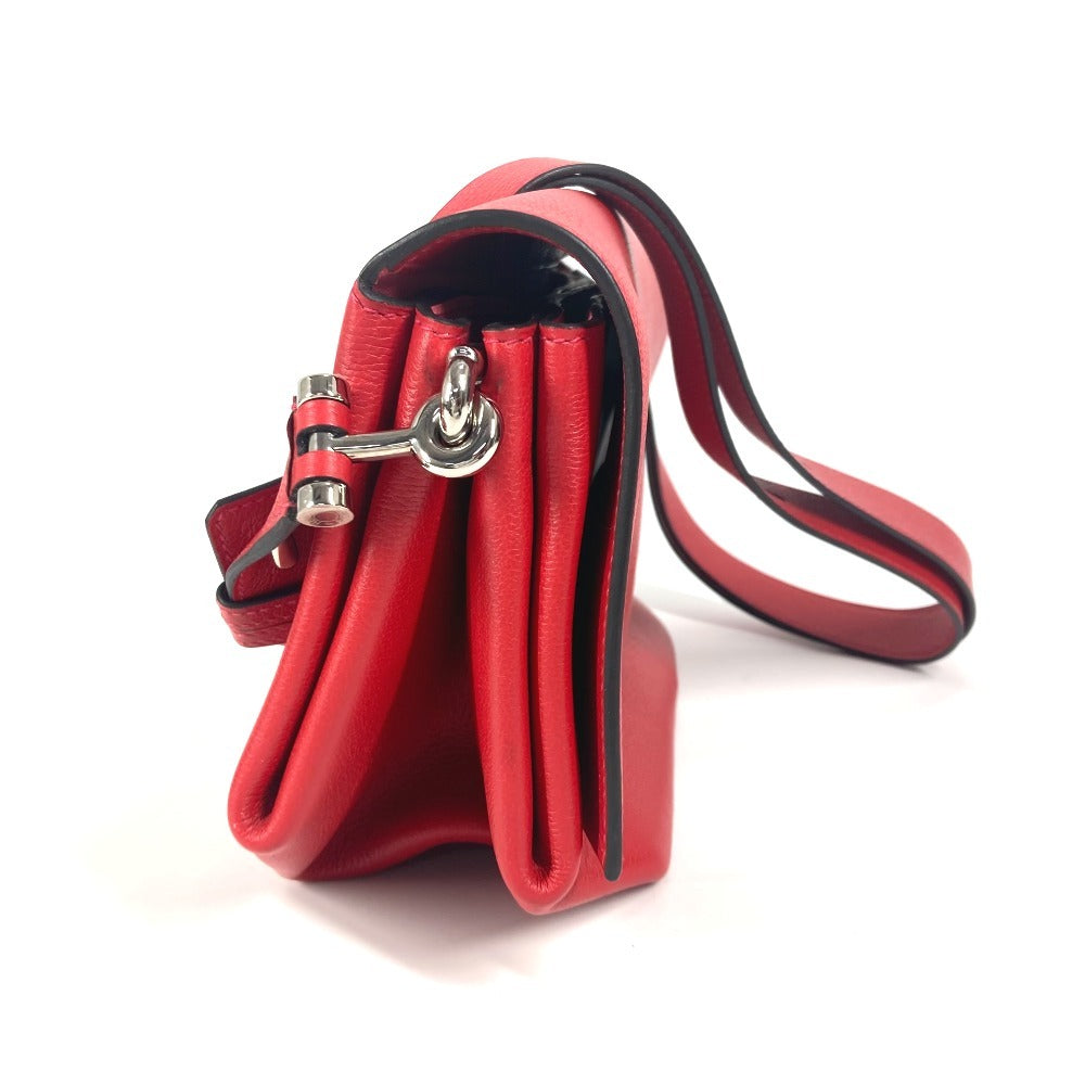 HERMES オプリ 28 Opli 28 カバン 斜め掛け ポシェット ショルダーバッグ レザー レディース ゼラニウム/ローズアザレ レッド - brandshop-reference