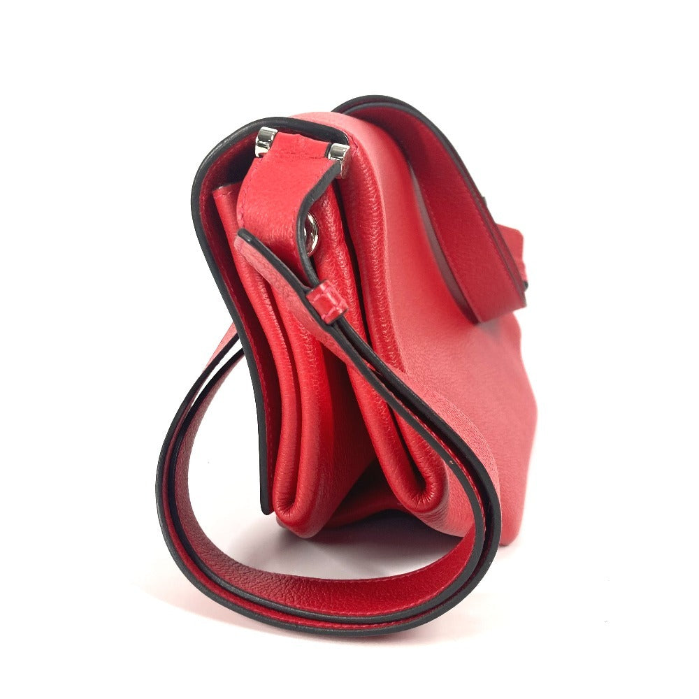 HERMES オプリ 28 Opli 28 カバン 斜め掛け ポシェット ショルダーバッグ レザー レディース ゼラニウム/ローズアザレ レッド - brandshop-reference
