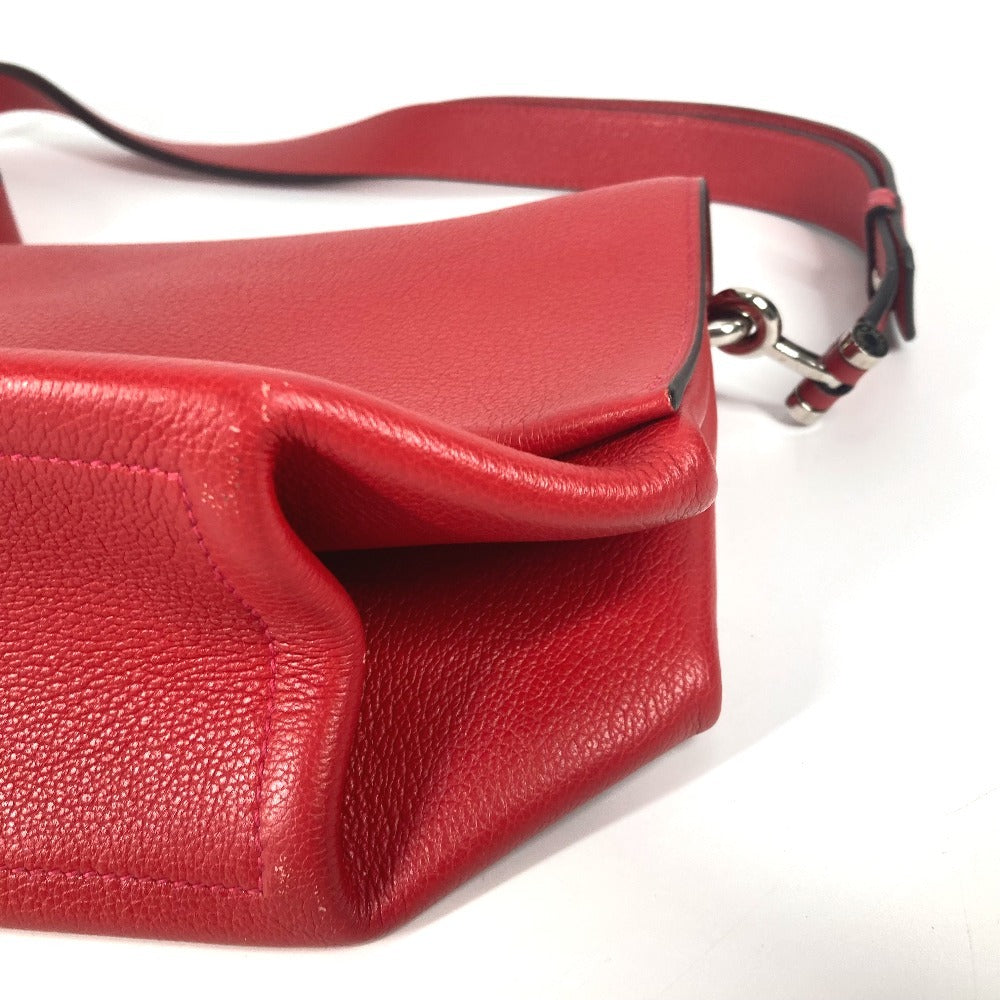 HERMES オプリ 28 Opli 28 カバン 斜め掛け ポシェット ショルダーバッグ レザー レディース ゼラニウム/ローズアザレ レッド - brandshop-reference
