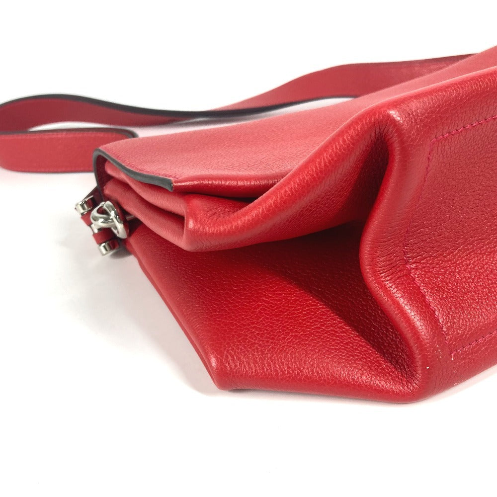 HERMES オプリ 28 Opli 28 カバン 斜め掛け ポシェット ショルダーバッグ レザー レディース ゼラニウム/ローズアザレ レッド - brandshop-reference