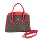 Louis Vuitton M42270 Monogram Florine Bag 2way Beg Banter Bego Tote Bag Beg Monogram Monogram Kanvas Wanita Merah