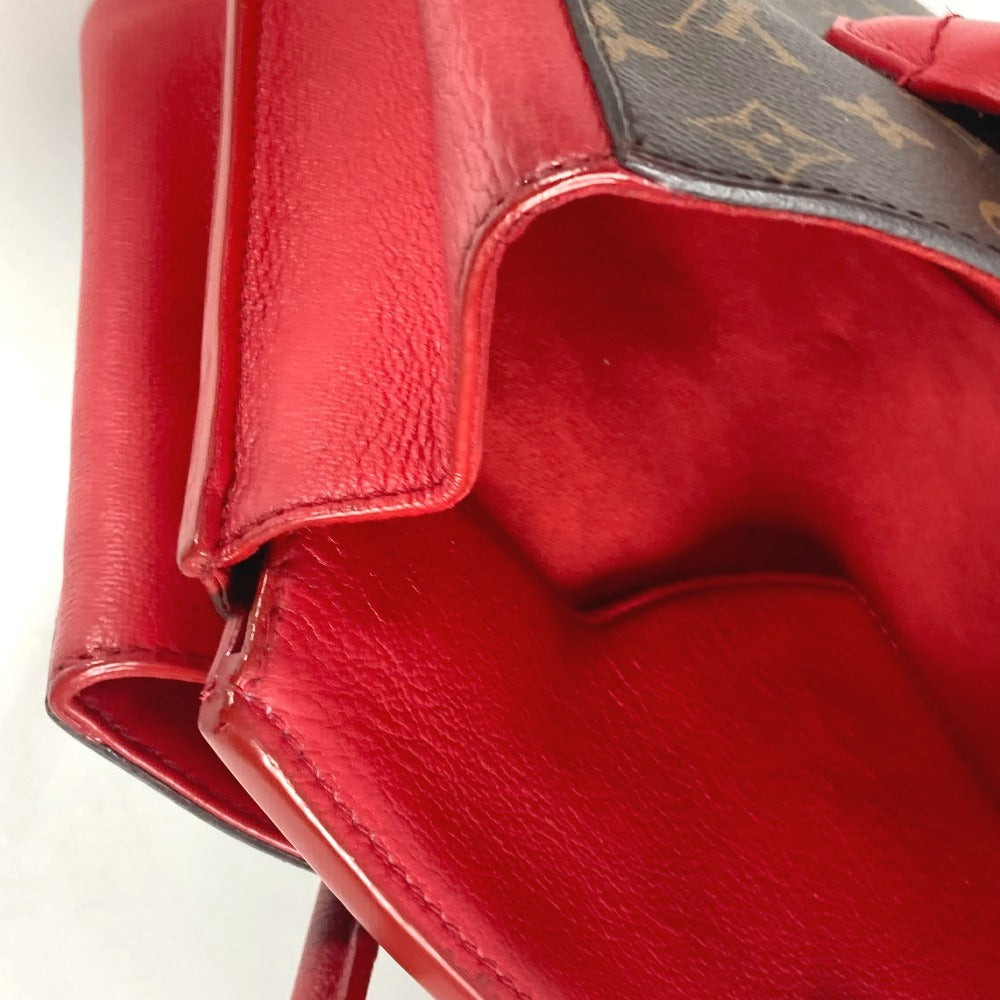 Louis Vuitton M42270 Monogram Florine Bag 2way Beg Banter Bego Tote Bag Beg Monogram Monogram Kanvas Wanita Merah