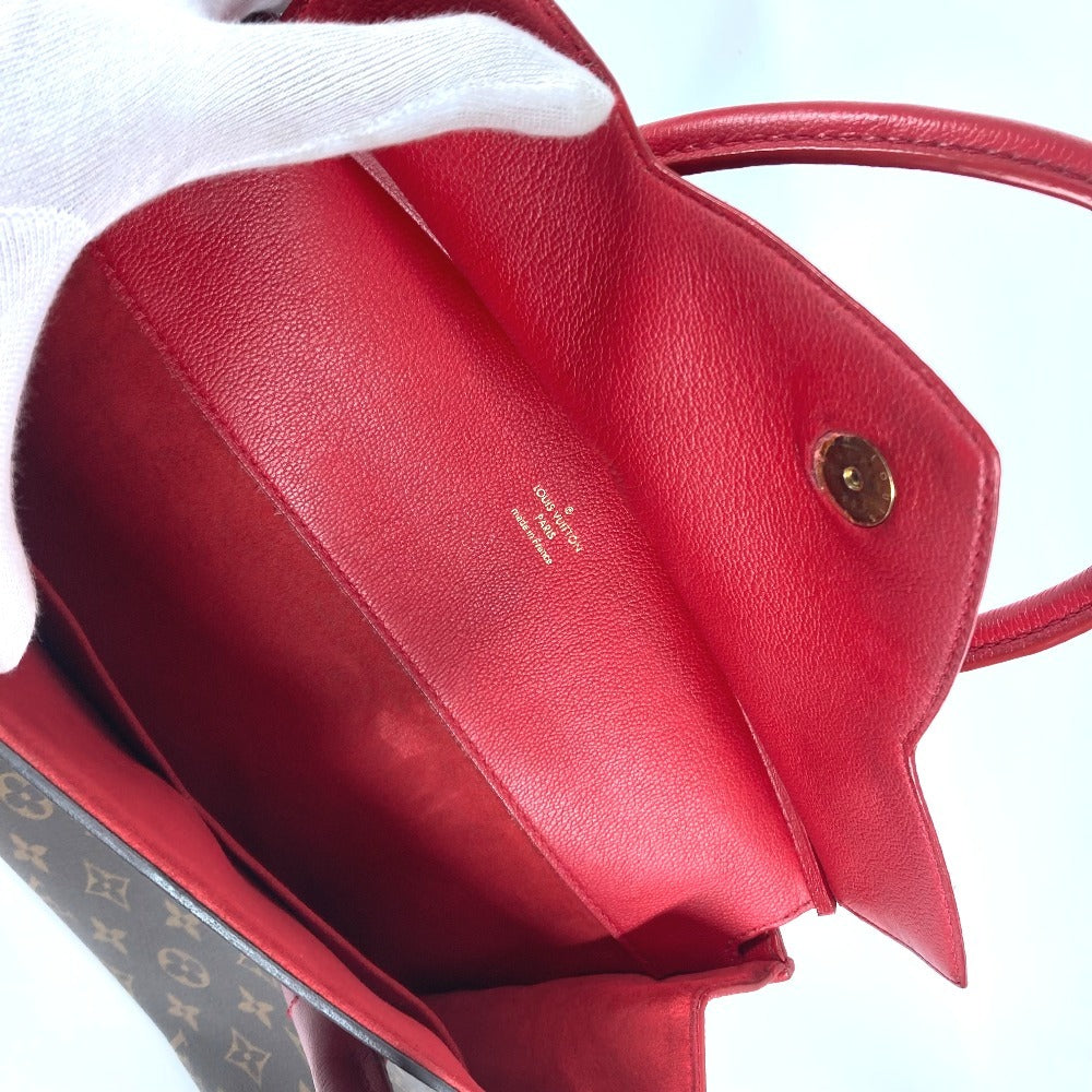 Louis Vuitton M42270 Monogram Florine Bag 2way Beg Banter Bego Tote Bag Beg Monogram Monogram Kanvas Wanita Merah