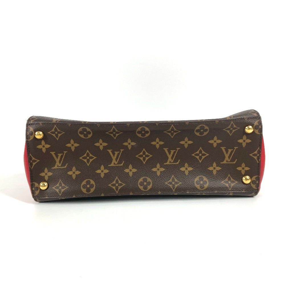 Louis Vuitton M42270 Monogram Florine Bag 2way Beg Banter Bego Tote Bag Beg Monogram Monogram Kanvas Wanita Merah