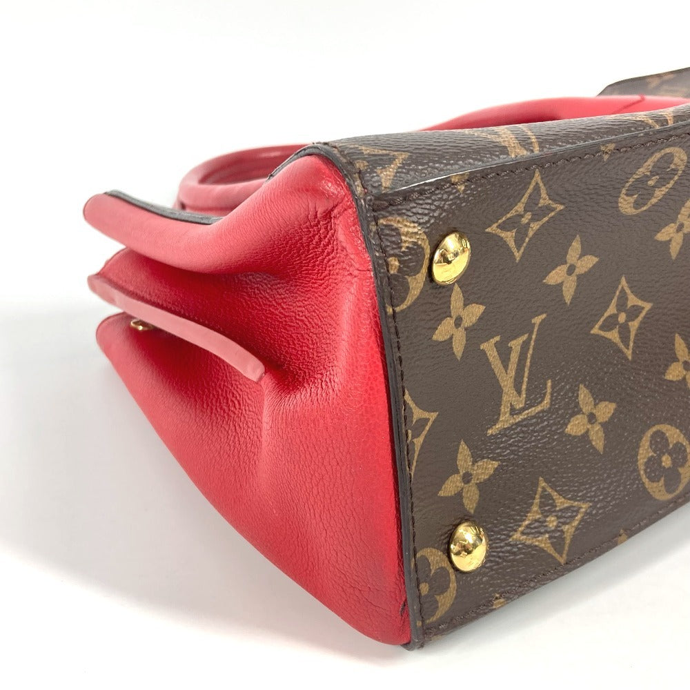 Louis Vuitton M42270 Monogram Florine Bag 2way Beg Banter Bego Tote Bag Beg Monogram Monogram Kanvas Wanita Merah