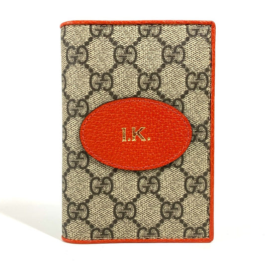 GUCCI 586257 GGスプリーム ロゴ パスポートカバー ステーショナリー パスポートケース GGスプリームキャンバス ユニセックス オレンジ - brandshop-reference