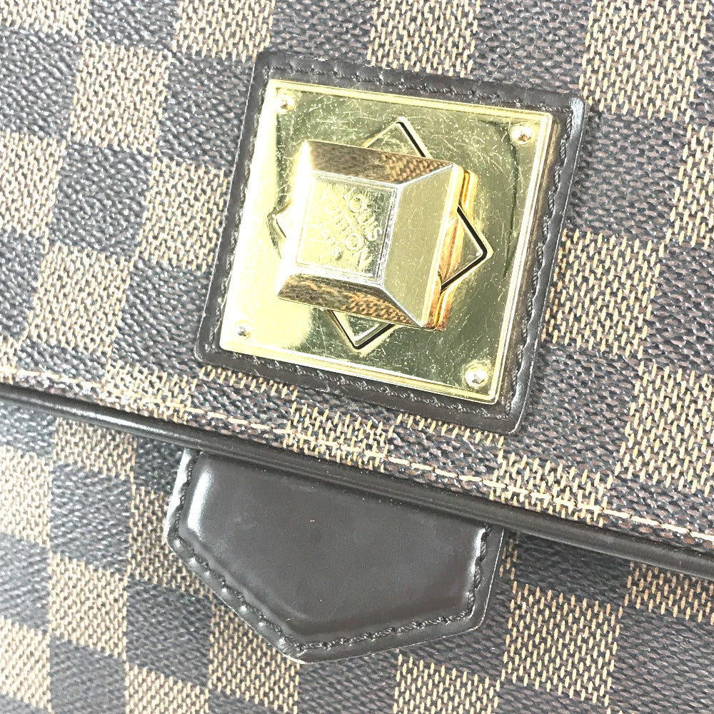 LOUIS VUITTON N41168 ダミエ ベルガモMM カバン 肩掛け ショルダーバッグ ハンドバッグ ダミエキャンバス レディース エベヌ ブラウン - brandshop-reference