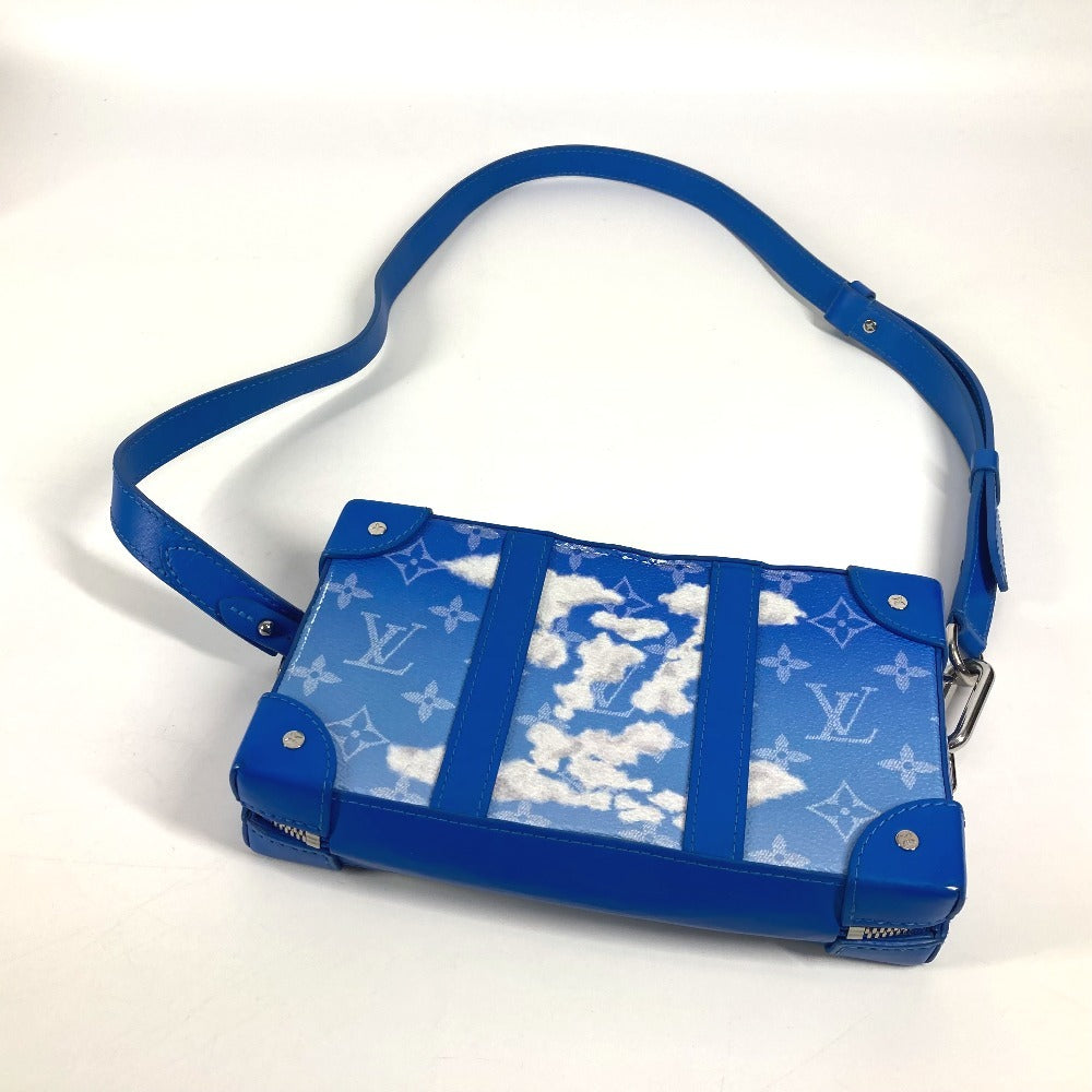 LOUIS VUITTON M45432 モノグラムクラウズ 雲 ソフトトランクウォレット 斜め掛け カバン ポシェット 長財布 クラッチバッグ ショルダーバッグ レザー ユニセックス ブルー - brandshop-reference