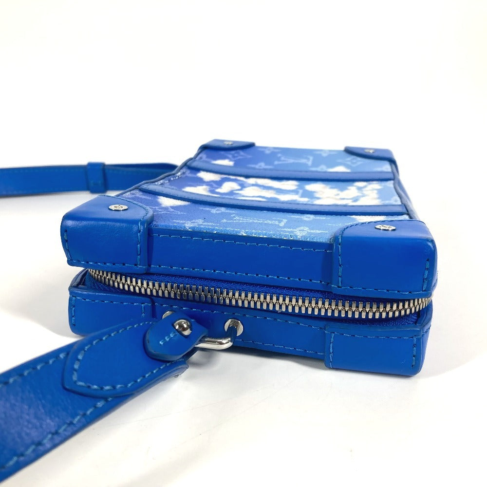LOUIS VUITTON M45432 モノグラムクラウズ 雲 ソフトトランクウォレット 斜め掛け カバン ポシェット 長財布 クラッチバッグ ショルダーバッグ レザー ユニセックス ブルー - brandshop-reference