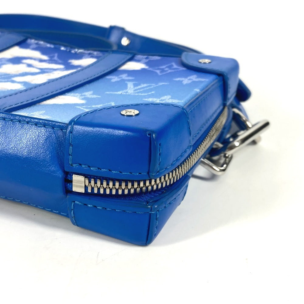 LOUIS VUITTON M45432 モノグラムクラウズ 雲 ソフトトランクウォレット 斜め掛け カバン ポシェット 長財布 クラッチバッグ ショルダーバッグ レザー ユニセックス ブルー - brandshop-reference