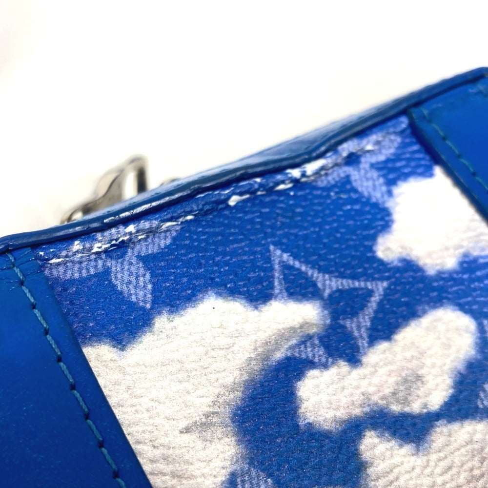 LOUIS VUITTON M45432 モノグラムクラウズ 雲 ソフトトランクウォレット 斜め掛け カバン ポシェット 長財布 クラッチバッグ ショルダーバッグ レザー ユニセックス ブルー - brandshop-reference