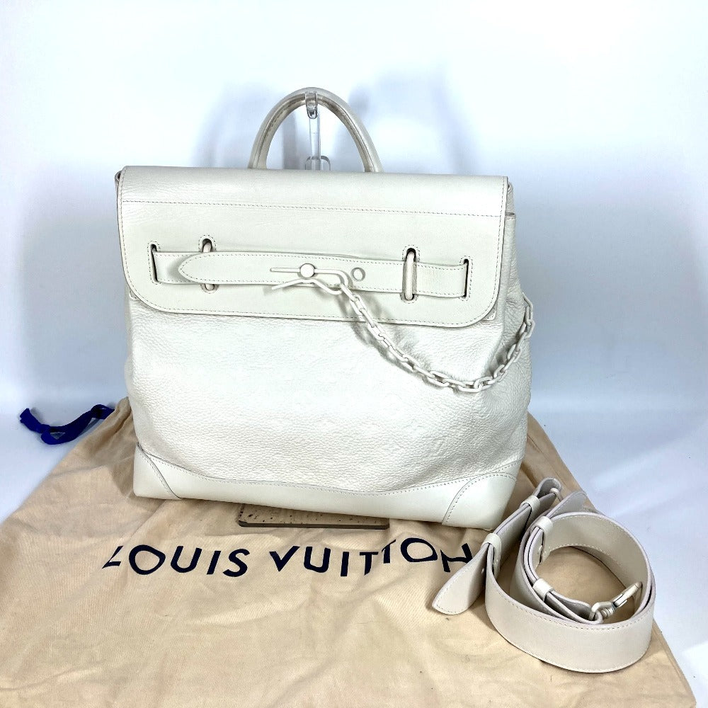 LOUIS VUITTON M53279 モノグラム トリヨン スティーマーPM カバン トートバッグ 2WAYバッグ ショルダーバッグ ハンドバッグ トリヨンレザー メンズ ブロン ホワイト - brandshop-reference