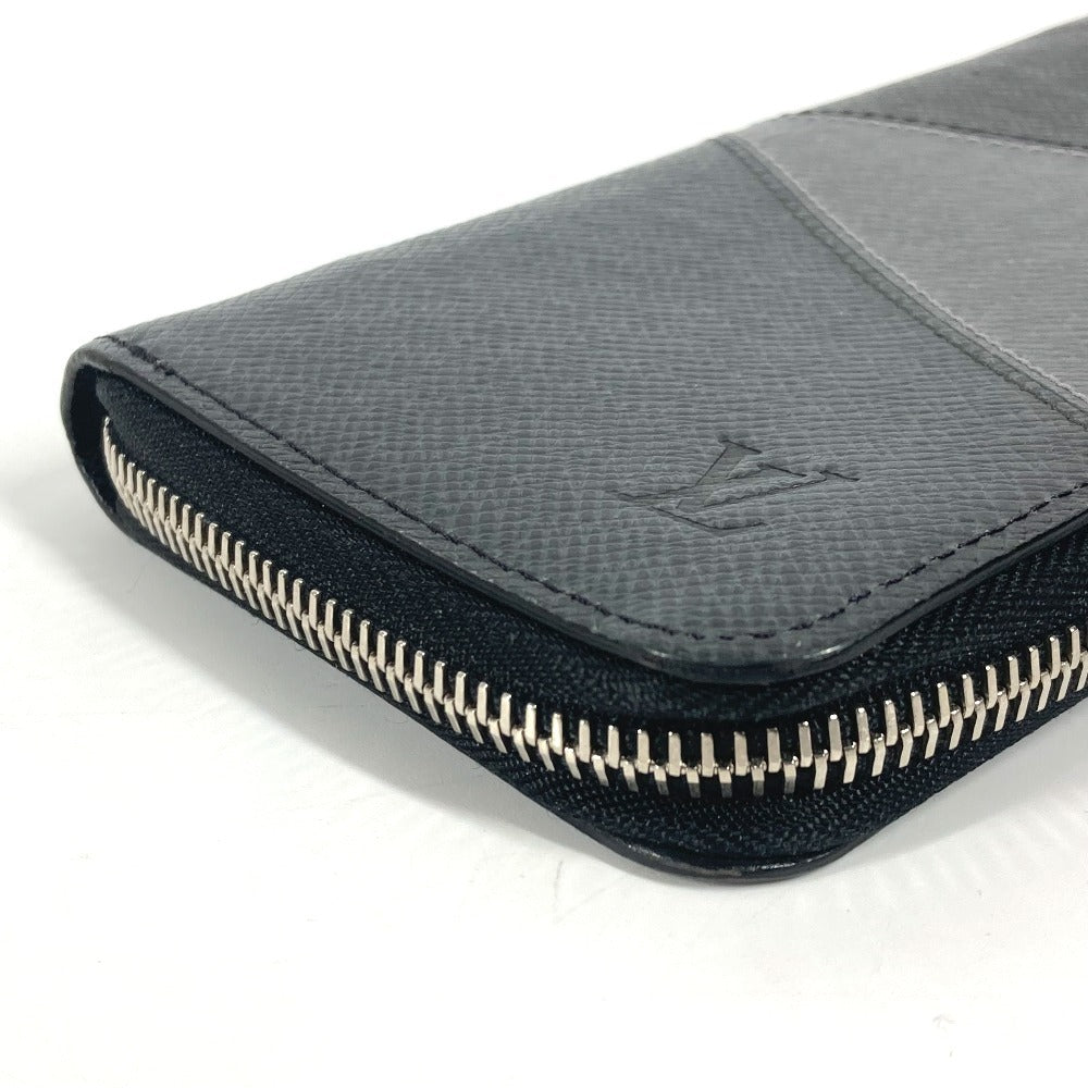 LOUIS VUITTON M30731 タイガ トリオカラー ジッピーウォレット ヴェルティカル  ロングウォレット ラウンドファスナー 長財布 タイガレザー ユニセックス ノワール ブラック - brandshop-reference