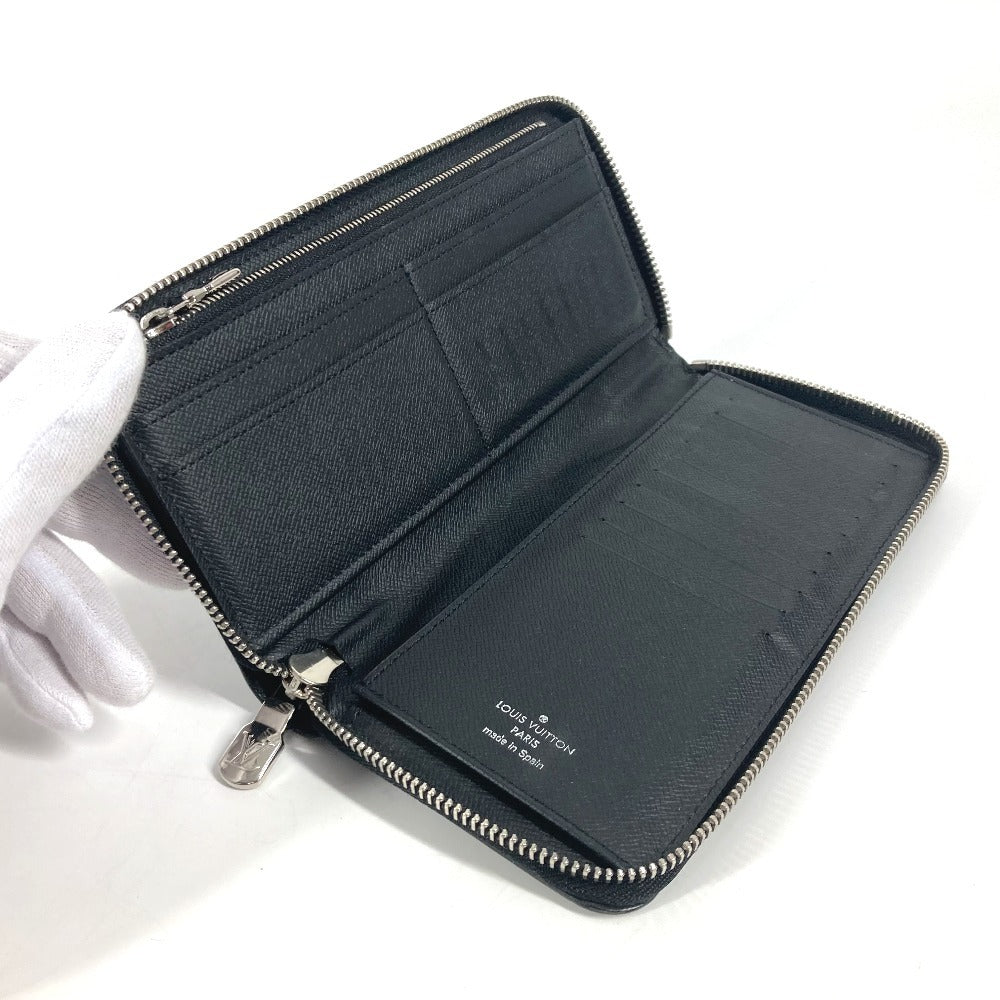 LOUIS VUITTON M30731 タイガ トリオカラー ジッピーウォレット ヴェルティカル  ロングウォレット ラウンドファスナー 長財布 タイガレザー ユニセックス ノワール ブラック - brandshop-reference