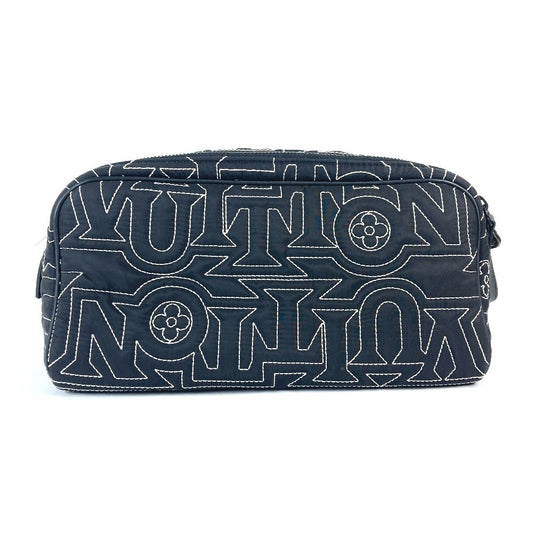 LOUIS VUITTON M21435 LV スノー コレクション ドップキット ポーチ カバン セカンドバッグ クラッチバッグ ナイロン ユニセックス ブラック - brandshop-reference