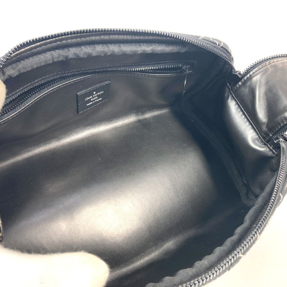 LOUIS VUITTON M21435 LV スノー コレクション ドップキット ポーチ カバン セカンドバッグ クラッチバッグ ナイロン ユニセックス ブラック - brandshop-reference