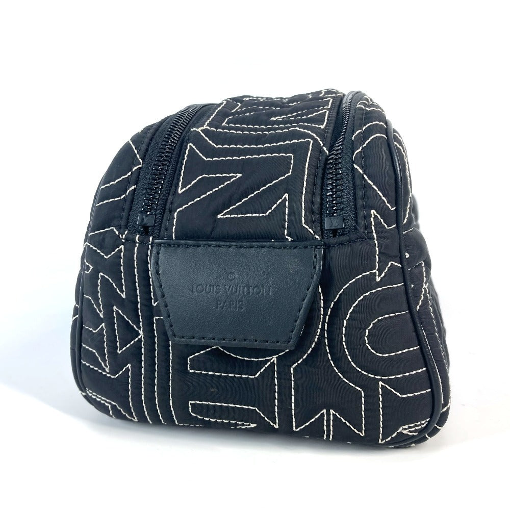 LOUIS VUITTON M21435 LV スノー コレクション ドップキット ポーチ カバン セカンドバッグ クラッチバッグ ナイロン ユニセックス ブラック - brandshop-reference