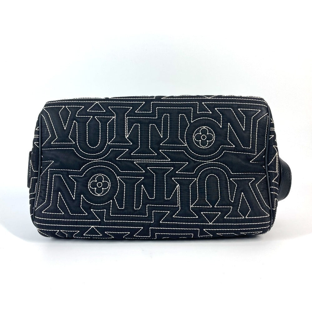 LOUIS VUITTON M21435 LV スノー コレクション ドップキット ポーチ カバン セカンドバッグ クラッチバッグ ナイロン ユニセックス ブラック - brandshop-reference