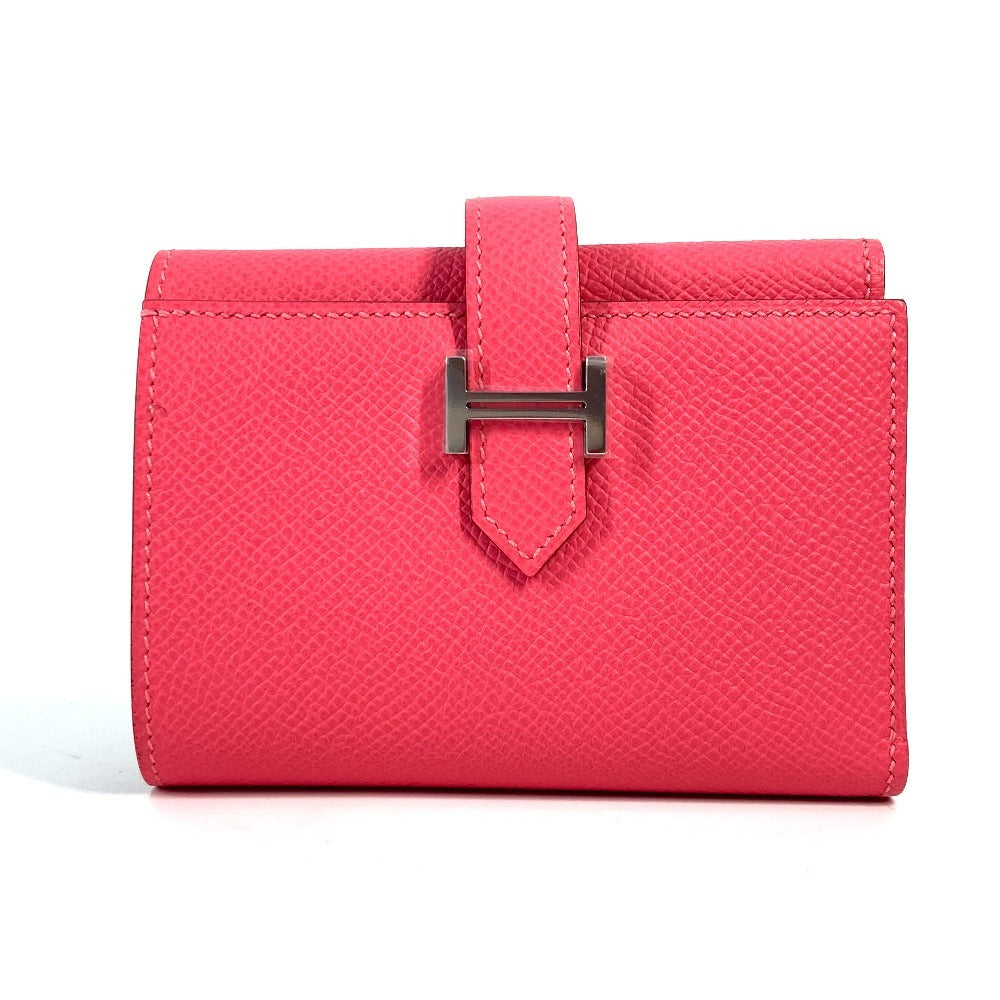 HERMES ベアンコンビネ ミディアムウォレット 3つ折り財布 エプソン レディース ローズアザレ ピンク - brandshop-reference