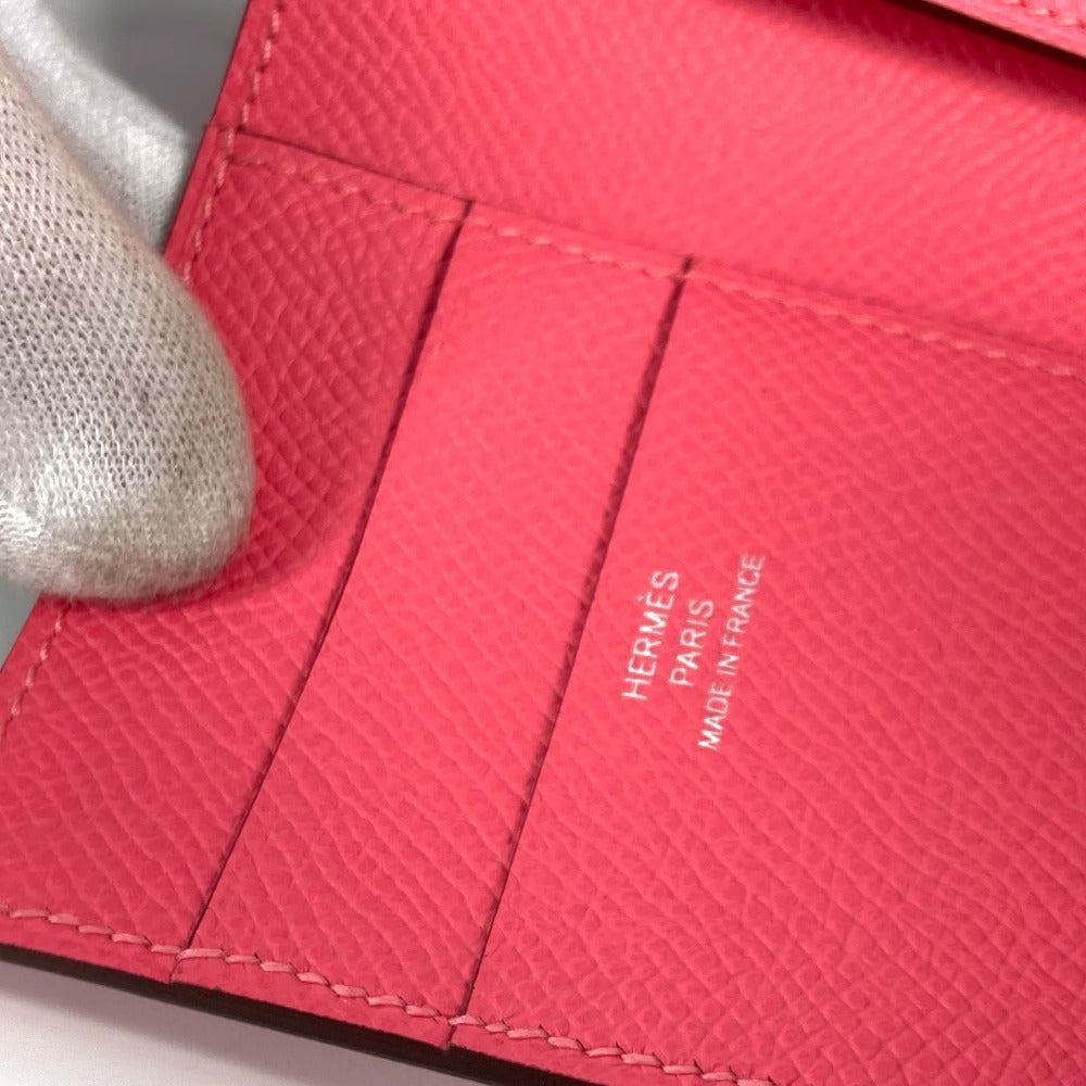 HERMES ベアンコンビネ ミディアムウォレット 3つ折り財布 エプソン レディース ローズアザレ ピンク - brandshop-reference
