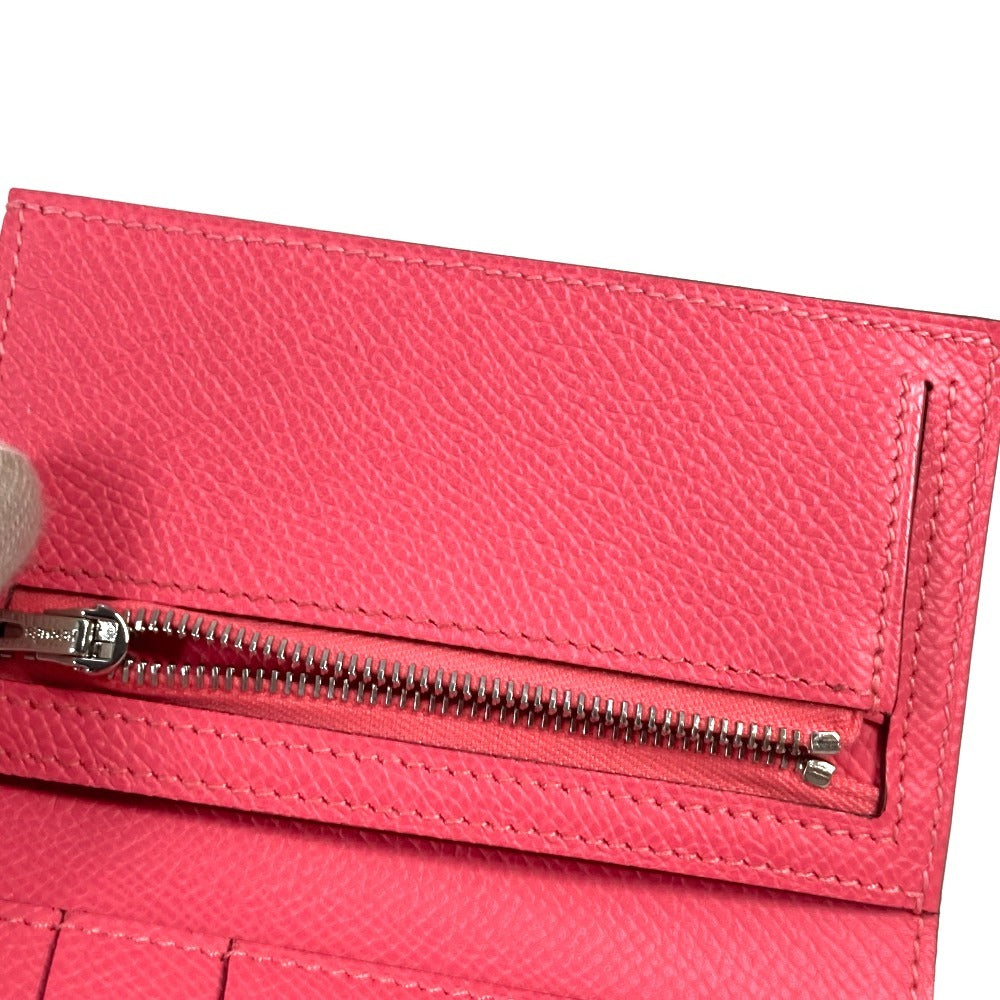 HERMES ベアンコンビネ ミディアムウォレット 3つ折り財布 エプソン レディース ローズアザレ ピンク - brandshop-reference