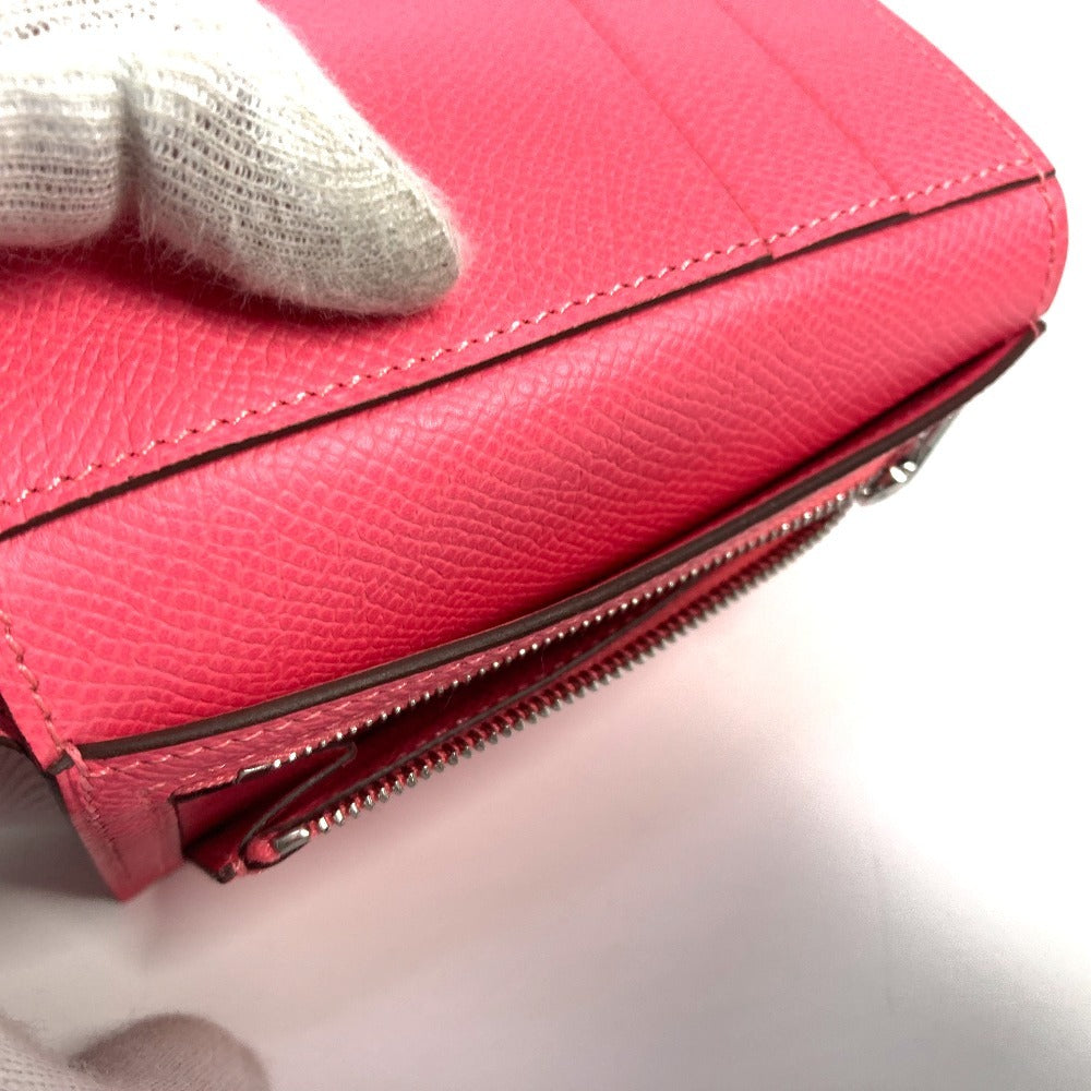 HERMES ベアンコンビネ ミディアムウォレット 3つ折り財布 エプソン レディース ローズアザレ ピンク - brandshop-reference