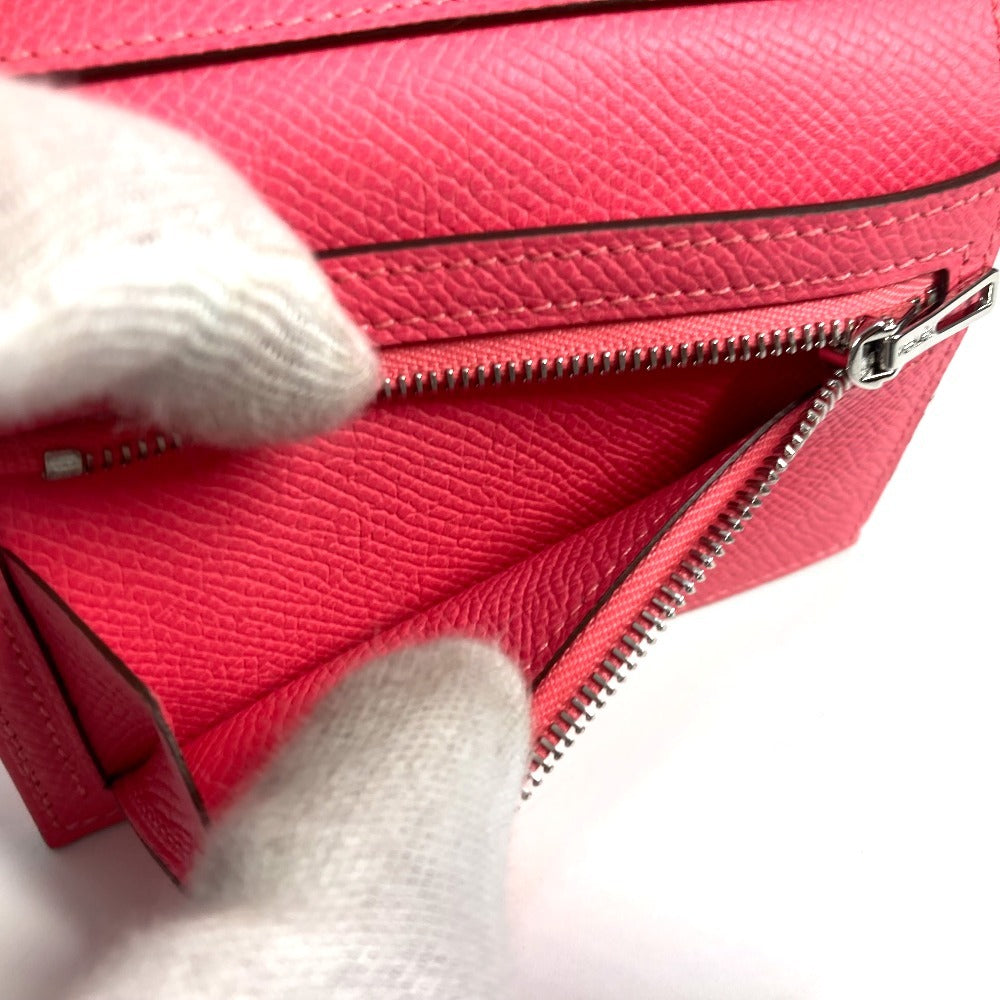 HERMES ベアンコンビネ ミディアムウォレット 3つ折り財布 エプソン レディース ローズアザレ ピンク - brandshop-reference