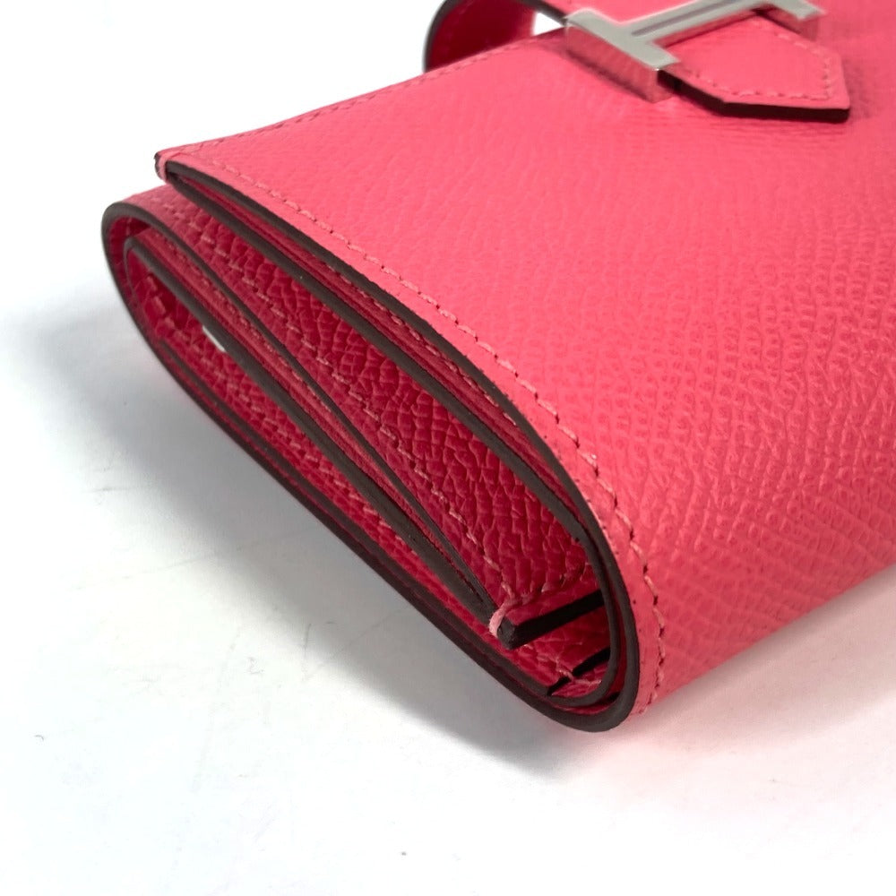 HERMES ベアンコンビネ ミディアムウォレット 3つ折り財布 エプソン レディース ローズアザレ ピンク - brandshop-reference