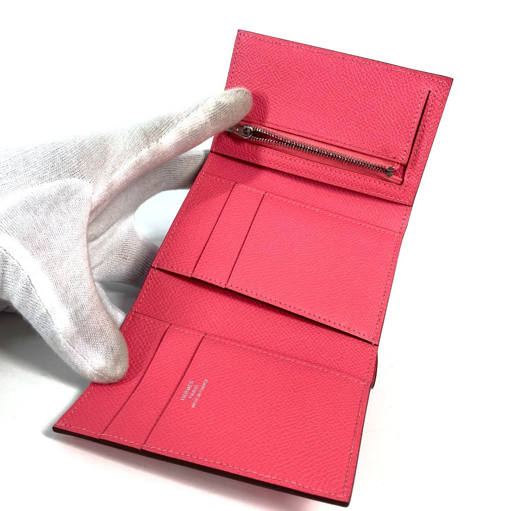 HERMES ベアンコンビネ ミディアムウォレット 3つ折り財布 エプソン レディース ローズアザレ ピンク - brandshop-reference