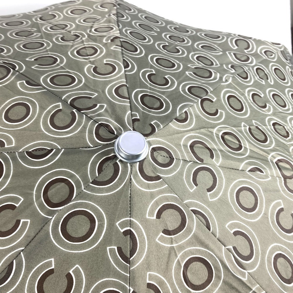 CHANEL COCO ココ ロゴ 折り畳み傘 ワンタッチ ポーチ付き 傘 レディース グレー - brandshop-reference