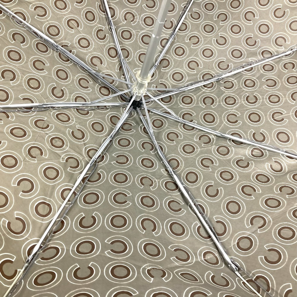 CHANEL COCO ココ ロゴ 折り畳み傘 ワンタッチ ポーチ付き 傘 レディース グレー - brandshop-reference