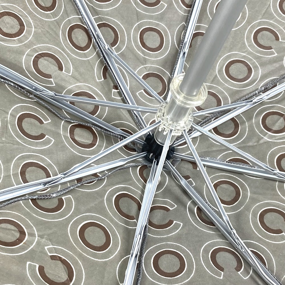 CHANEL COCO ココ ロゴ 折り畳み傘 ワンタッチ ポーチ付き 傘 レディース グレー - brandshop-reference