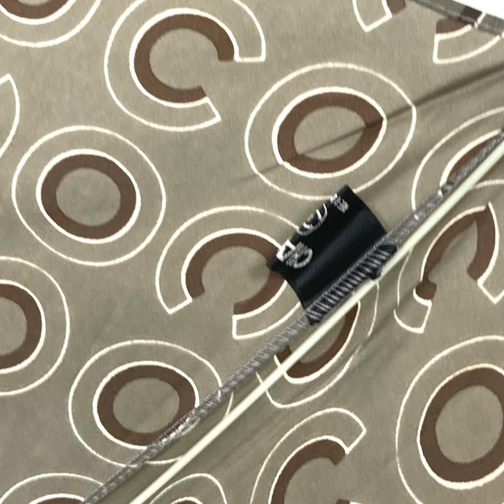 CHANEL COCO ココ ロゴ 折り畳み傘 ワンタッチ ポーチ付き 傘 レディース グレー - brandshop-reference