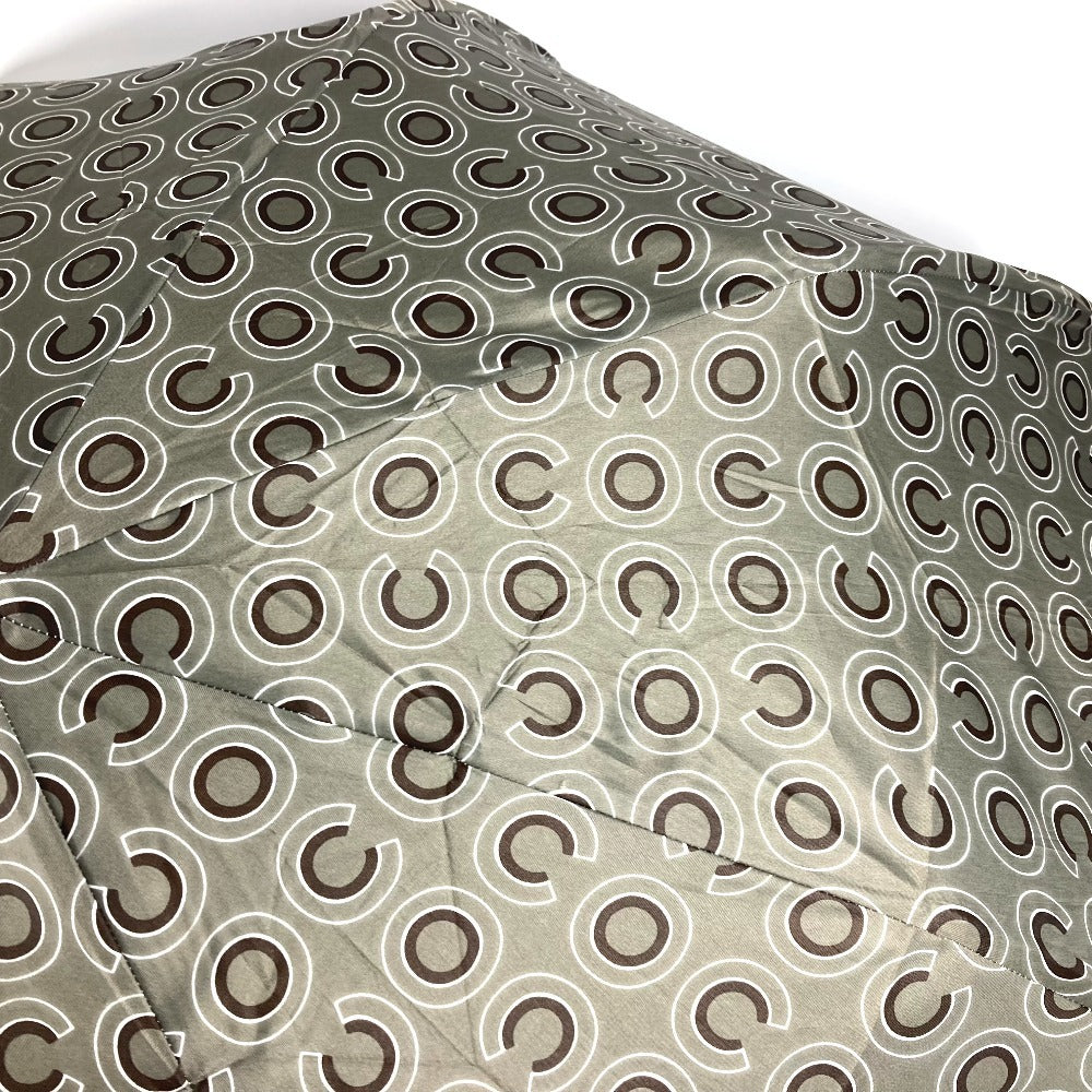 CHANEL COCO ココ ロゴ 折り畳み傘 ワンタッチ ポーチ付き 傘 レディース グレー - brandshop-reference