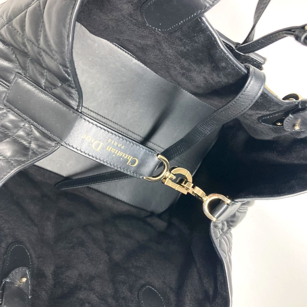 Dior M2821OSHJ 2WAYバッグ トゥジュール ミディアム カバン トートバッグ ハンドバッグ ポーチ付き ショルダーバッグ カーフスキン レディース ブラック - brandshop-reference
