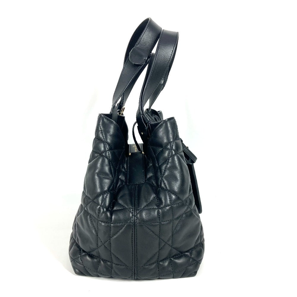 Dior M2821OSHJ 2WAYバッグ トゥジュール ミディアム カバン トートバッグ ハンドバッグ ポーチ付き ショルダーバッグ カーフスキン レディース ブラック - brandshop-reference