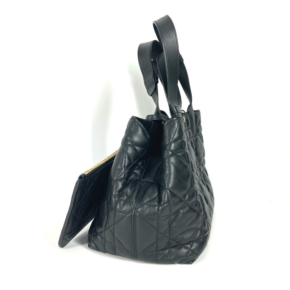 Dior M2821OSHJ 2WAYバッグ トゥジュール ミディアム カバン トートバッグ ハンドバッグ ポーチ付き ショルダーバッグ カーフスキン レディース ブラック - brandshop-reference