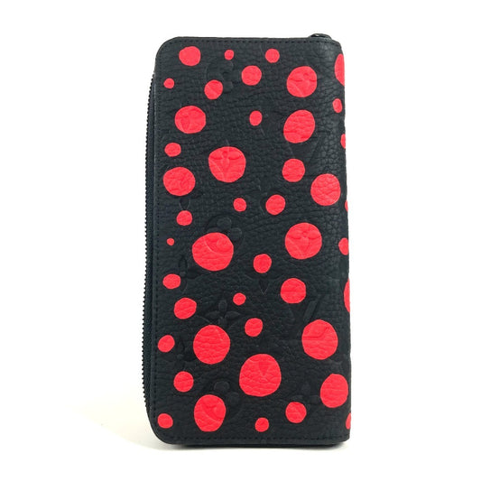 LOUIS VUITTON M81904 モノグラムアンプラント ジッピーウォレット・ヴェルティカル LV×YK 草間弥生 長財布 モノグラムアンプラントレザー ユニセックス ノワール レッド - brandshop-reference