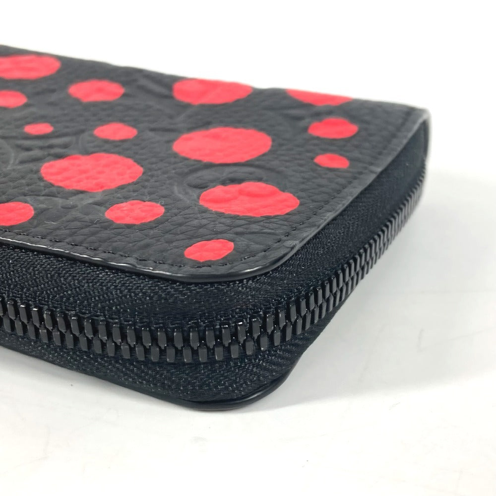 LOUIS VUITTON M81904 モノグラムアンプラント ジッピーウォレット・ヴェルティカル LV×YK 草間弥生 長財布 モノグラムアンプラントレザー ユニセックス ノワール レッド - brandshop-reference