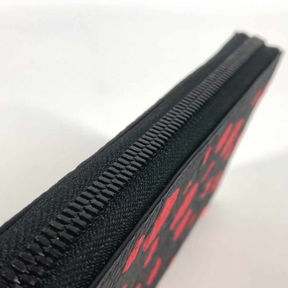 LOUIS VUITTON M81904 モノグラムアンプラント ジッピーウォレット・ヴェルティカル LV×YK 草間弥生 長財布 モノグラムアンプラントレザー ユニセックス ノワール レッド - brandshop-reference