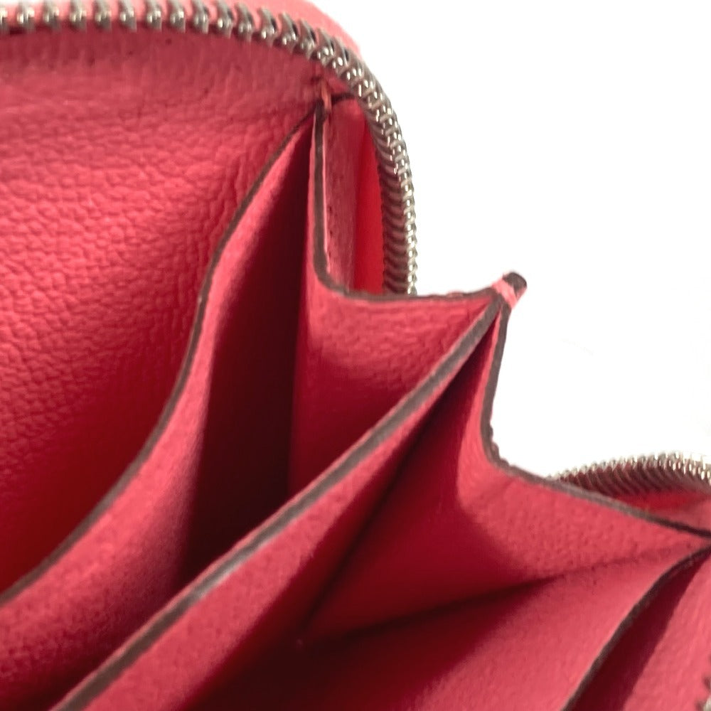 HERMES ジップアンゴー 財布 小銭入れ ラウンドファスナー コインケース レザー レディース ピンク - brandshop-reference
