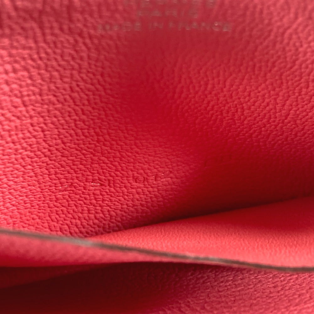 HERMES ジップアンゴー 財布 小銭入れ ラウンドファスナー コインケース レザー レディース ピンク - brandshop-reference