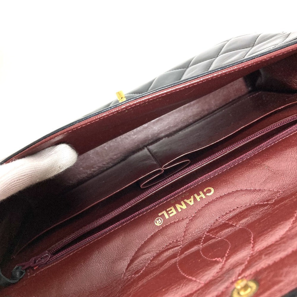 CHANEL Matelasse Quilted CC Coco Mark Paris Limited Edition Matelasse 28 Bag Double Chain Crossbody Flap Shoulder Bag Lambskin Black