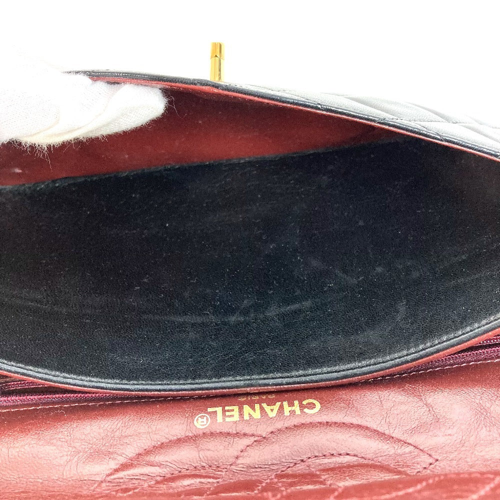 CHANEL Matelasse Quilted CC Coco Mark Paris Limited Edition Matelasse 28 Bag Double Chain Crossbody Flap Shoulder Bag Lambskin Black