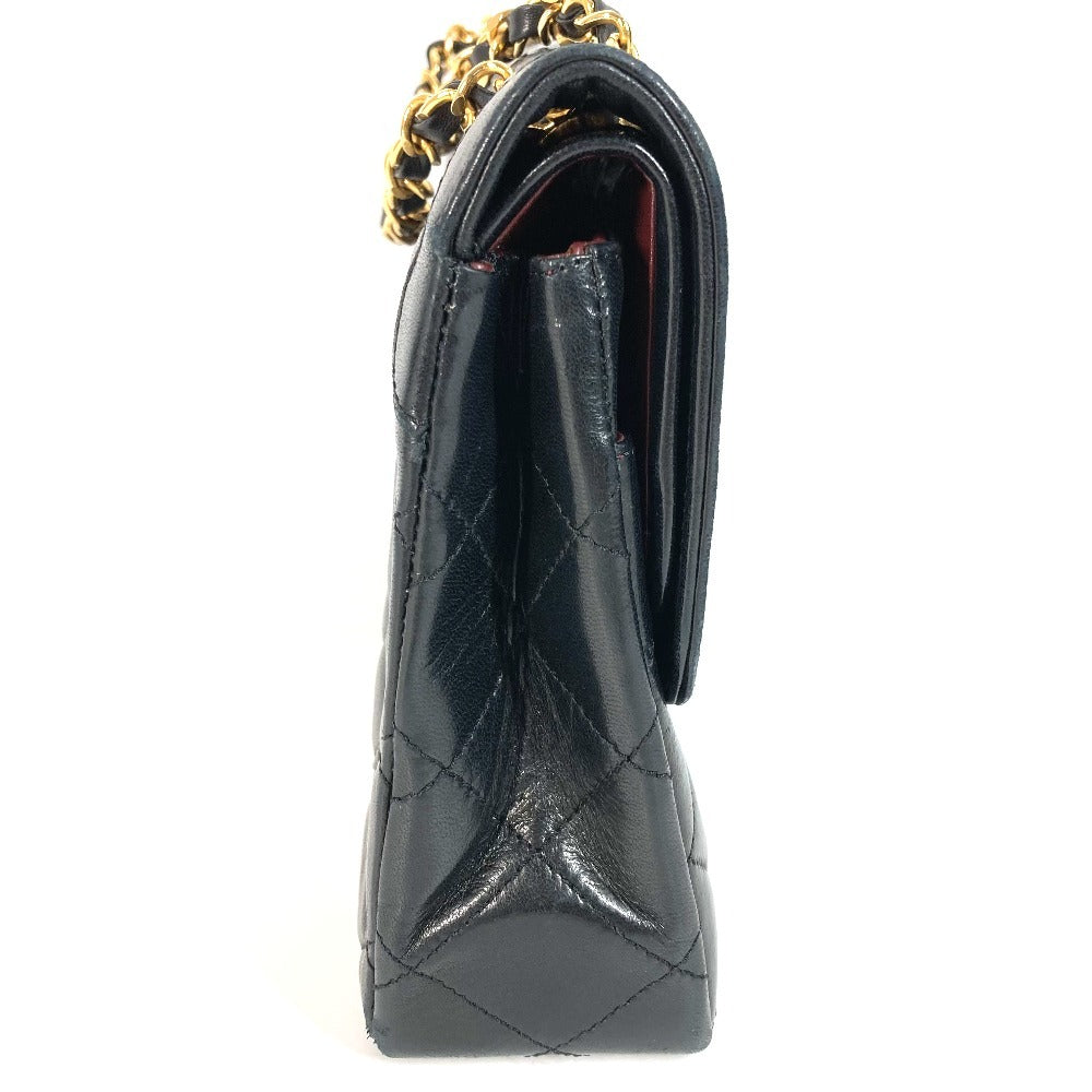 CHANEL Matelasse Quilted CC Coco Mark Paris Limited Edition Matelasse 28 Bag Double Chain Crossbody Flap Shoulder Bag Lambskin Black