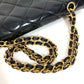 CHANEL Matelasse Quilted CC Coco Mark Paris Limited Edition Matelasse 28 Bag Double Chain Crossbody Flap Shoulder Bag Lambskin Black