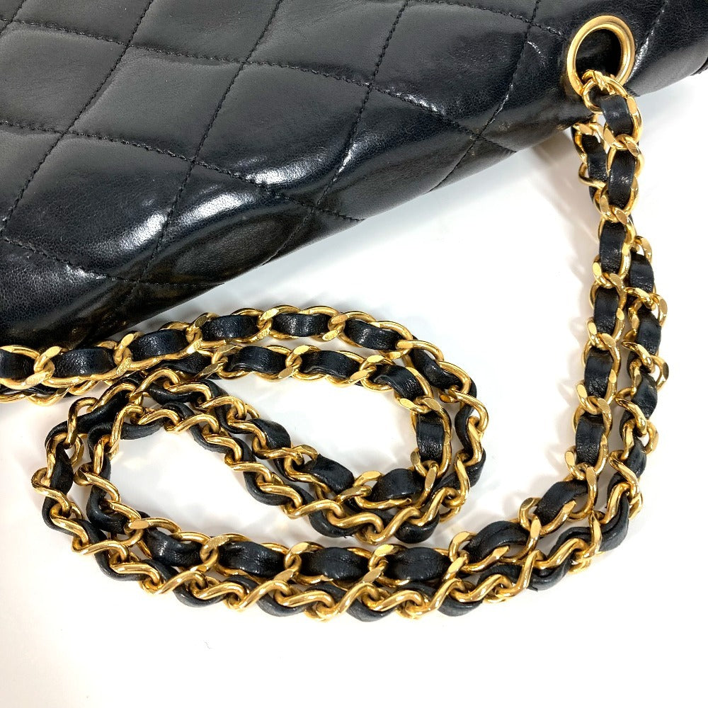 CHANEL Matelasse Quilted CC Coco Mark Paris Limited Edition Matelasse 28 Bag Double Chain Crossbody Flap Shoulder Bag Lambskin Black