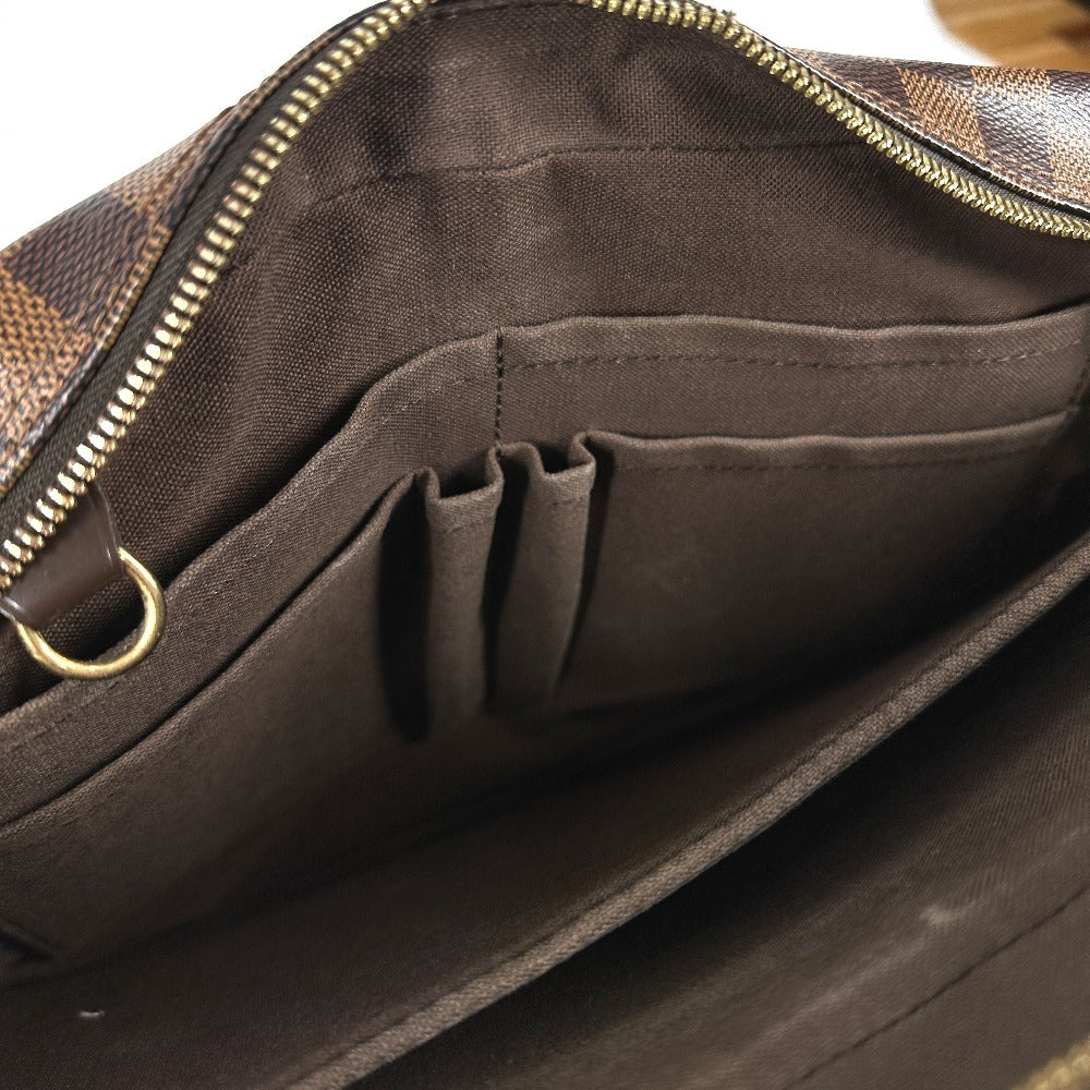 LOUIS VUITTON N41149 ダミエ シェルトンMM カバン 斜め掛け メッセンジャーバッグ ショルダーバッグ ダミエキャンバス ユニセックス エベヌ ブラウン - brandshop-reference